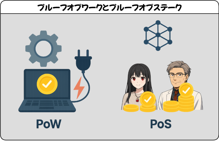 プルーフオブワークとプルーフオブステーク